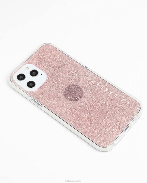 Ted Baker Rossiy Glitter AntiShockiPhone 12 Pro Max Case Baby Pink Homeware Collection TLPL2116