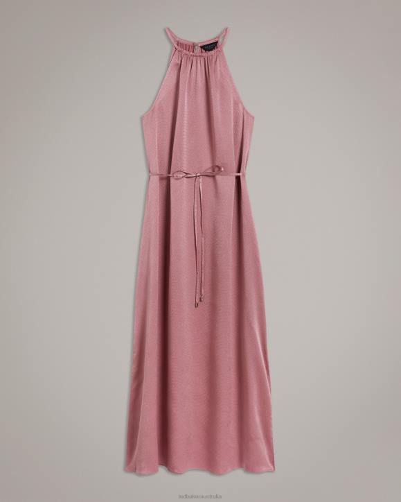 Ted Baker Roxieyy Halterneck Midaxi Dress Dusky Pink Clothing Women TLPL193