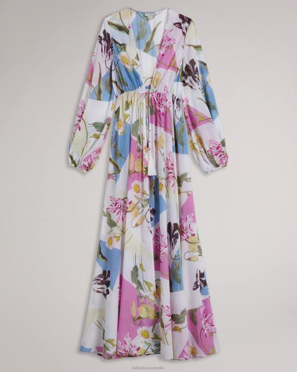 Ted Baker Rozlyn Floaty Floral Maxi Cover Up White Clothing Women TLPL152