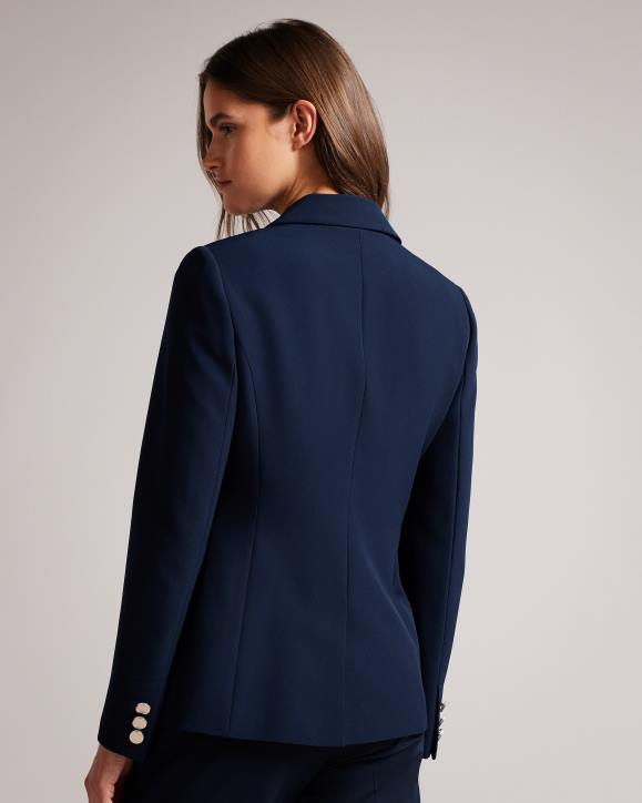 Ted Baker Rrae Slim Tailored Jacket Navy Clothing Women TLPL271