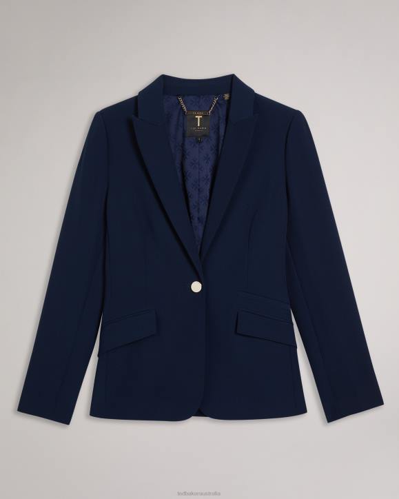 Ted Baker Rrae Slim Tailored Jacket Navy Clothing Women TLPL271