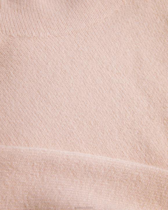 Ted Baker Rruuby Oversized Funnel Neck Sweater DUSKY-PINK Clothing Women TLPL461