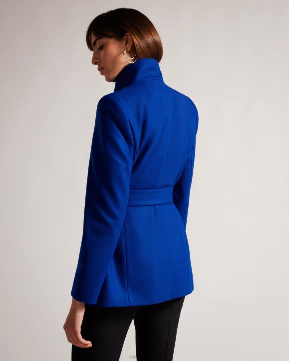 Ted Baker Rytaa Short Wool Wrap Coat Blue Clothing Women TLPL524