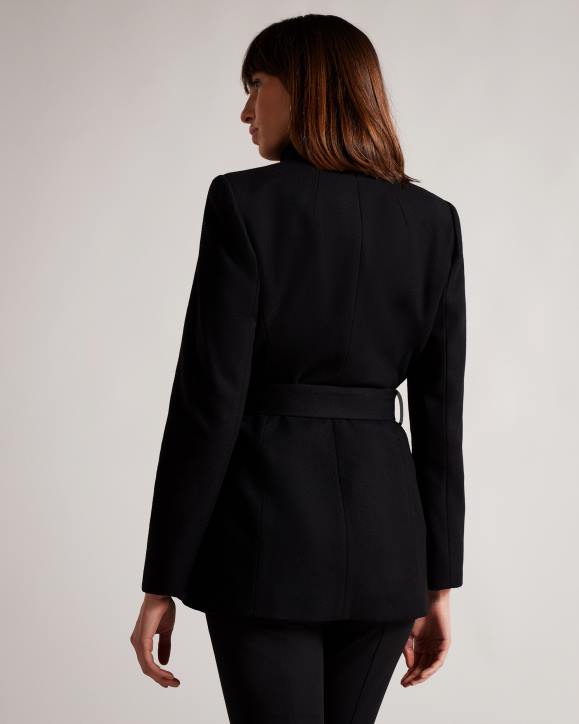 Ted Baker Rytaa Short Wool Wrap Coat Jet-Black Clothing Women TLPL488