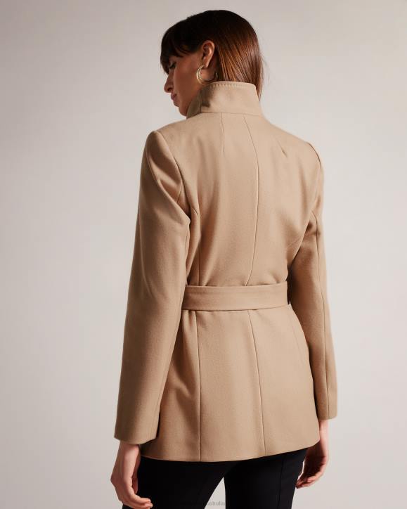 Ted Baker Rytaa Short Wool Wrap Coat Natural Clothing Women TLPL546