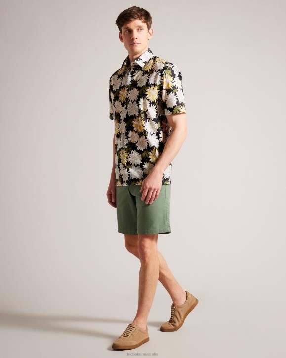 Ted Baker Sallins Short Sleeve Floral Shirt Multicolor Clothing Men TLPL1533