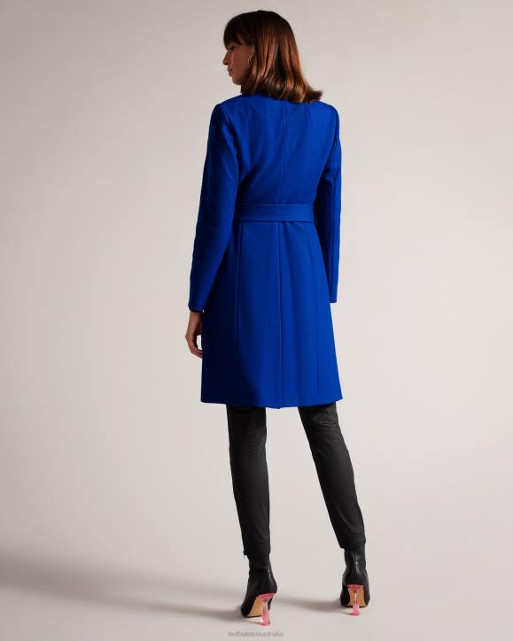 Ted Baker Sandra Midi wool wrap coat BLUE Clothing Women TLPL561