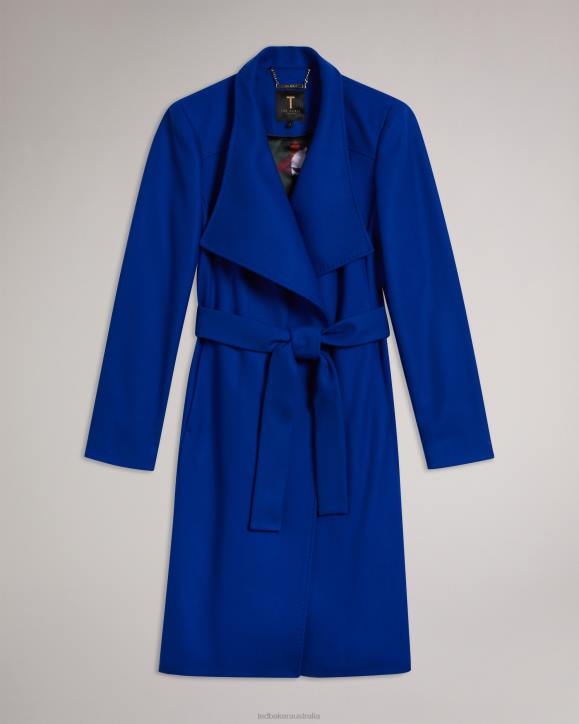 Ted Baker Sandra Midi wool wrap coat BLUE Clothing Women TLPL561