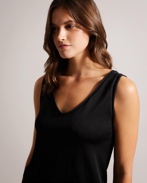 Ted Baker Shavon V Front Vest BLACK Clothing Women TLPL386