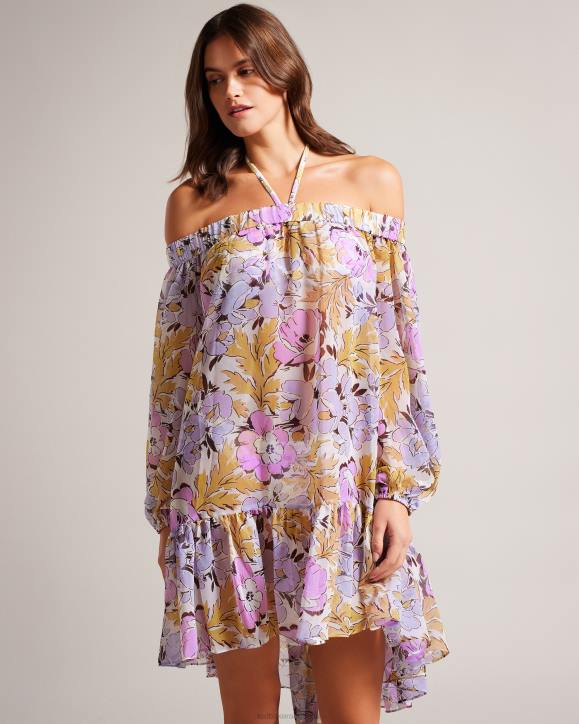 Ted Baker Siyona Off The Shoulder Cover Up White Clothing Women TLPL368