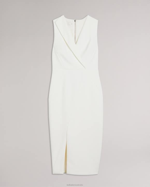 Ted Baker Tilolah Seam Detail Bodycon Dress Ivory Clothing Women TLPL232