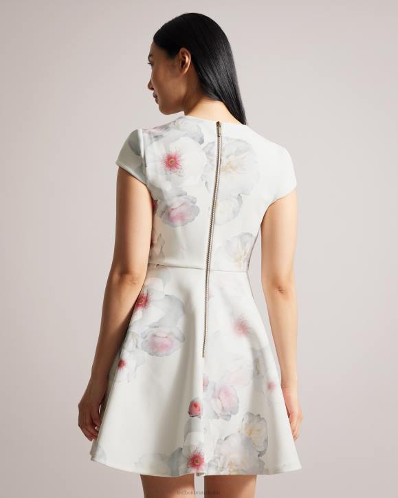 Ted Baker Trinia Floral Print Skater Dress Natural Clothing Women TLPL61