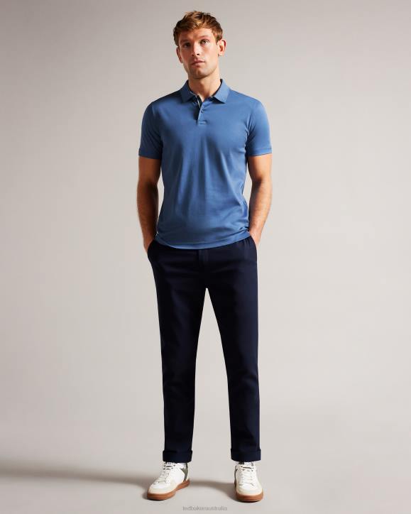 Ted Baker Zeiter Short Sleeve Slim Fit Polo Shirt DK-BLUE Clothing Men TLPL1412