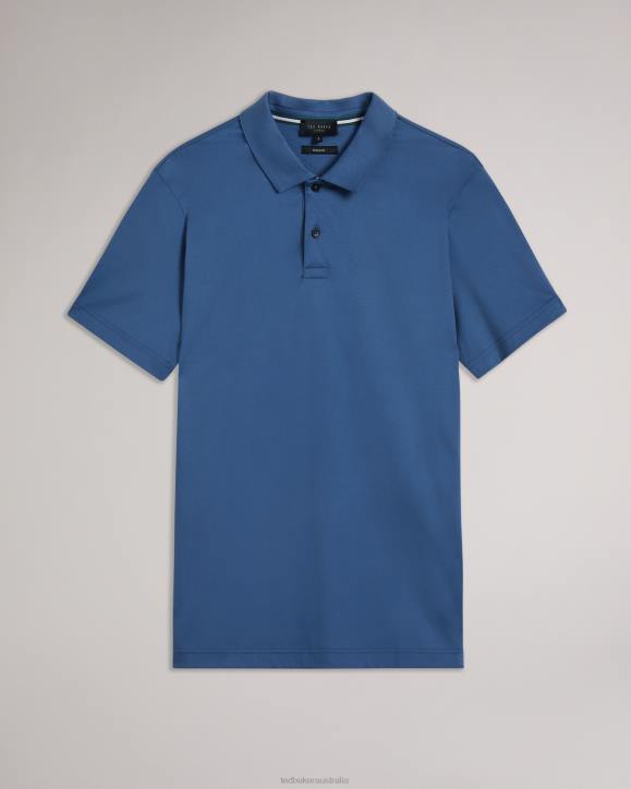 Ted Baker Zeiter Short Sleeve Slim Fit Polo Shirt DK-BLUE Clothing Men TLPL1412