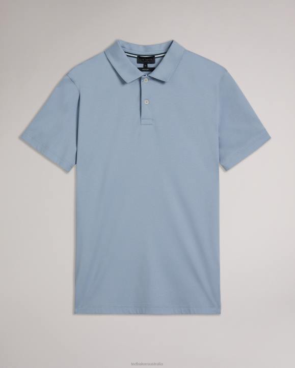 Ted Baker Zeiter Short Sleeve Slim Fit Polo Shirt PL-BLUE Clothing Men TLPL1379