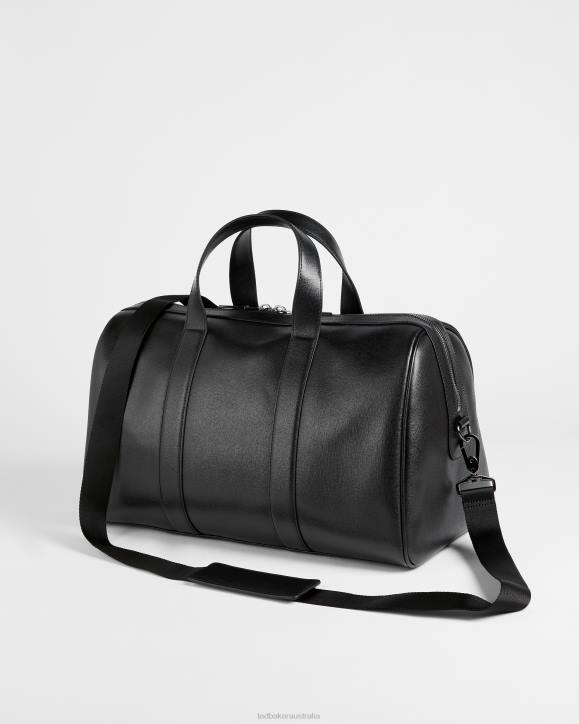 Ted Baker Fidick Saffiano Leather Holdall Black Bags Men TLPL1752