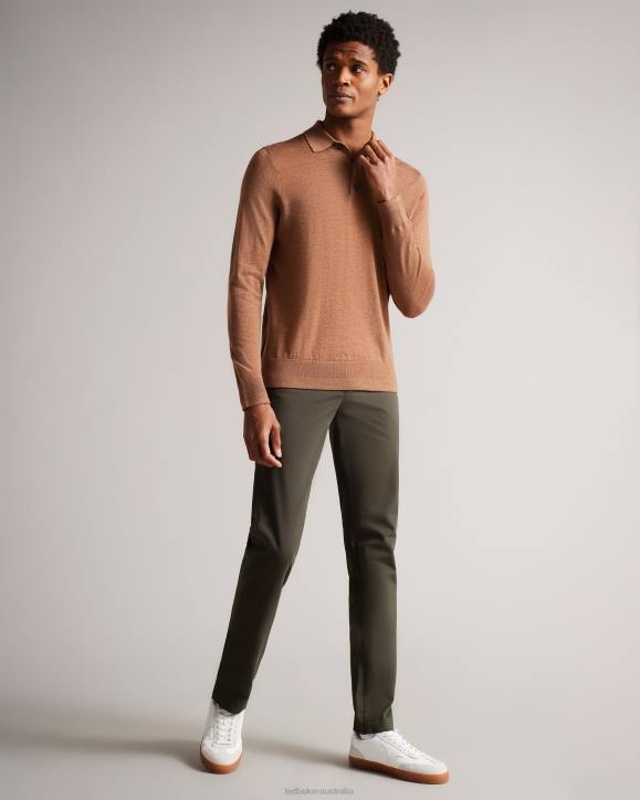 Ted Baker Genay Slim Chinos KHAKI Clothing Men TLPL1401