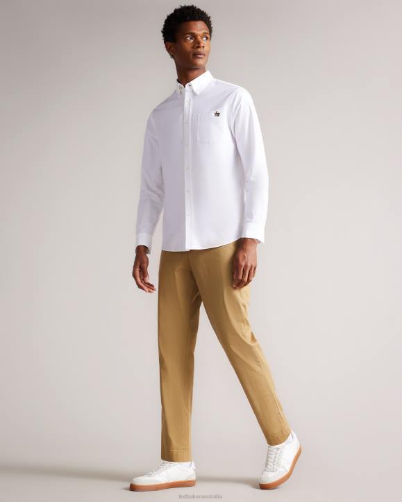 Ted Baker Genbee Casual Relaxed Chinos NATURAL Clothing Men TLPL1448