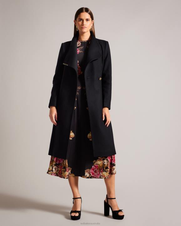 Ted Baker Rose Wool wrap coat BLACK Clothing Women TLPL133