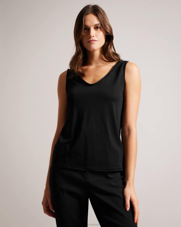 Ted Baker Shavon V Front Vest BLACK Clothing Women TLPL386